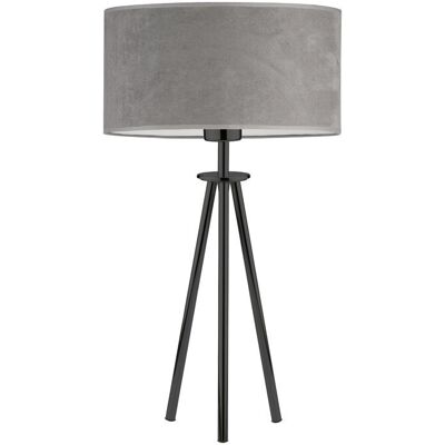 Lysne, Lampka nocna w stylu glamour ALTA VELUR, Szary Lysne, Lampka nocna w stylu glamour ALTA VELUR, Szary