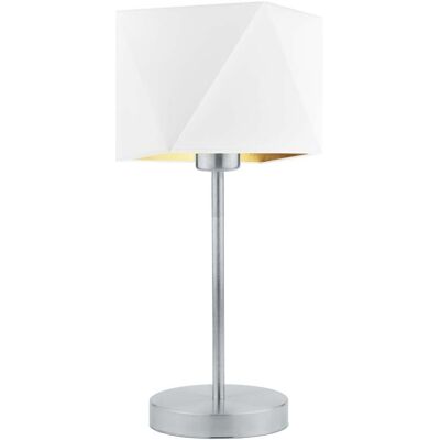LYSNE, lampka nocna WUHU GOLD, biały ze złotym wnętrzem LYSNE, lampka nocna WUHU GOLD, biały ze złotym wnętrzem