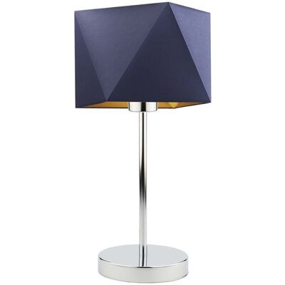 LYSNE, lampka nocna WUHU GOLD, granatowy ze złotym wnętrzem LYSNE, lampka nocna WUHU GOLD, granatowy ze złotym wnętrzem