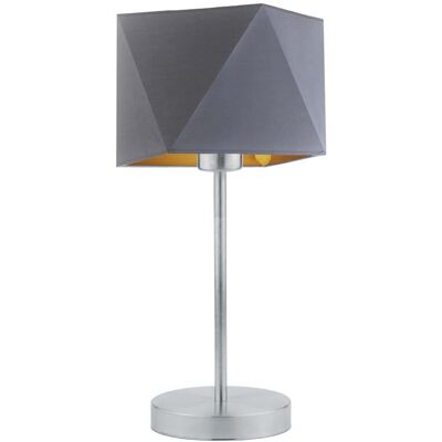 LYSNE, lampka nocna WUHU GOLD, szary stalowy ze złotym wnętrzem LYSNE, lampka nocna WUHU GOLD, szary stalowy ze złotym wnętrzem