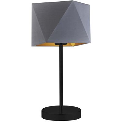 LYSNE, lampka nocna WUHU GOLD, szary stalowy ze złotym wnętrzem LYSNE, lampka nocna WUHU GOLD, szary stalowy ze złotym wnętrzem