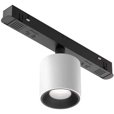 Magnetyczna lampa do szyny Alfa TR132-4-7W-DS-W Maytoni LED 7W 4000K biały czarny Magnetyczna lampa do szyny Alfa TR132-4-7W-DS-W Maytoni LED 7W 4000K biały czarny