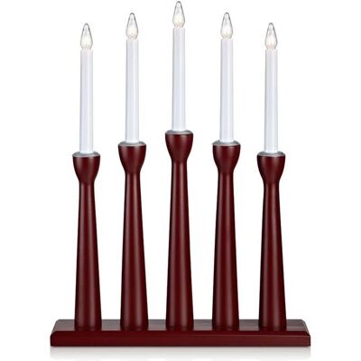 Inny producent Markslöjd Måseskär lampa stołowa - świecznik świąteczny 5x3W czerwony/biały 704176 Inny producent Markslöjd Måseskär lampa stołowa - świecznik świąteczny 5x3W czerwony/biały 704176