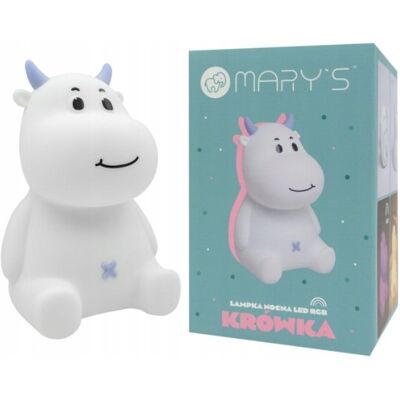 W pełni naładowana Nocna Lampka Błękitna Krowa od Mary - Lampka Nocna W pełni naładowana Nocna Lampka Błękitna Krowa od Mary - Lampka Nocna