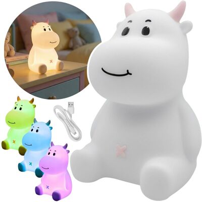 sarcia.eu Mary’s Silikonowa lampka nocna LED KRÓWKA dla dziewczynki, Lampka DO ZASYPIANIA do pokoju, USB CIEPŁE światło RGB sarcia.eu Mary’s Silikonowa lampka nocna LED KRÓWKA dla dziewczynki, Lampka DO ZASYPIANIA do pokoju, USB CIEPŁE światło RGB