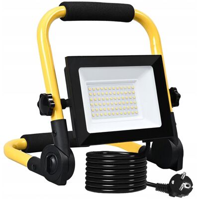 Inny producent MEISION Lampa LED 100W 8500LM Kaltweiß Przenośny Reflektor IP66 3M Kabel Inny producent MEISION Lampa LED 100W 8500LM Kaltweiß Przenośny Reflektor IP66 3M Kabel