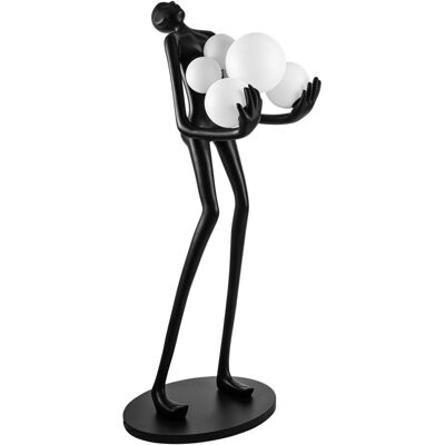 AZzardo Metalowa lampa podłogowa Atlas B AZ4985 kule balls czarna AZzardo Metalowa lampa podłogowa Atlas B AZ4985 kule balls czarna