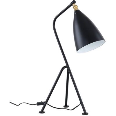 ITALUX Metalowa Lampa Stołowa Sotto Stojąca Do Gabinetu Czarna ITALUX Metalowa Lampa Stołowa Sotto Stojąca Do Gabinetu Czarna