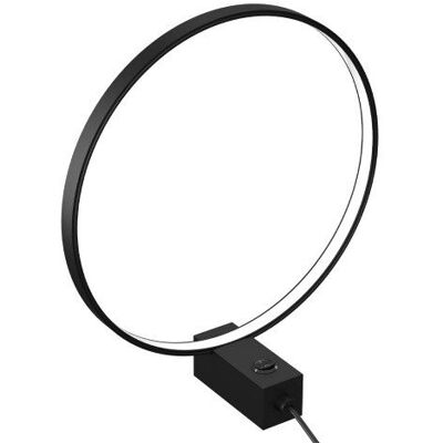 Metalowa lampka stołowa Agaro 2001 Shilo LED 9W 4000K ring pierścień czarny Metalowa lampka stołowa Agaro 2001 Shilo LED 9W 4000K ring pierścień czarny