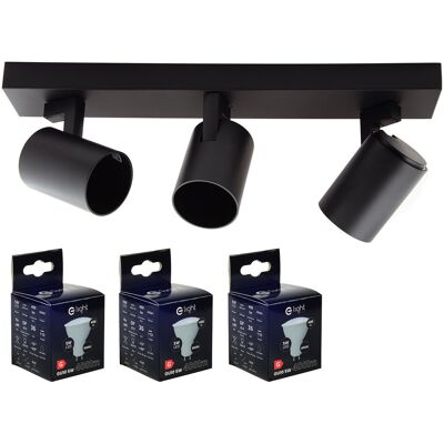 Eko-Light MiLAGRO oprawa Volf Spot czarny lampa kinkiet + żarówki LED 5W barwa CIEPŁA Eko-Light MiLAGRO oprawa Volf Spot czarny lampa kinkiet + żarówki LED 5W barwa CIEPŁA