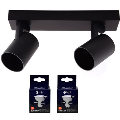 Eko-Light MiLAGRO oprawa Volf Spot czarny lampa kinkiet + żarówki LED 6,5W NEUTRALNA Eko-Light MiLAGRO oprawa Volf Spot czarny lampa kinkiet + żarówki LED 6,5W NEUTRALNA