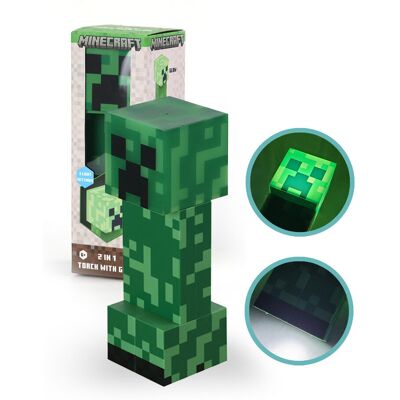 Halantex MINECRAFT Creeper lampka nocna, latarka 18cm Halantex MINECRAFT Creeper lampka nocna, latarka 18cm