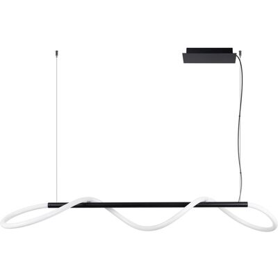 Iga Minimalistyczna Lampa Wisząca NEBULA 148 1100lm Czarna Iga Minimalistyczna Lampa Wisząca NEBULA 148 1100lm Czarna
