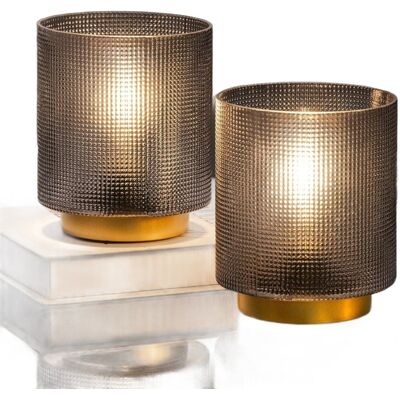 Inny producent MJ PREMIER Elegancka Lampa Stołowa Szklana Bezprzewodowa Zestaw 2 szt Inny producent MJ PREMIER Elegancka Lampa Stołowa Szklana Bezprzewodowa Zestaw 2 szt