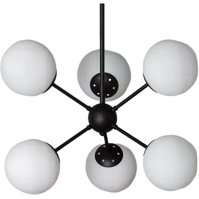 Molekułowa lampa sufitowa Grappa ABR-LWGG-6XE27 Abruzzo czarny biały Molekułowa lampa sufitowa Grappa ABR-LWGG-6XE27 Abruzzo czarny biały