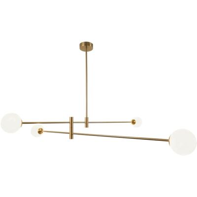 Molekułowa lampa wisząca Cape Town p04167br Cosmolight metal szkło biała mosiądz Molekułowa lampa wisząca Cape Town p04167br Cosmolight metal szkło biała mosiądz