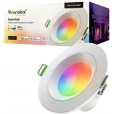 Inny producent Nanoleaf Essentials Smart Downlight - Oświetlenie Punktowe LED (4 sztuki) z Matter i Wi-Fi Inny producent Nanoleaf Essentials Smart Downlight - Oświetlenie Punktowe LED (4 sztuki) z Matter i Wi-Fi