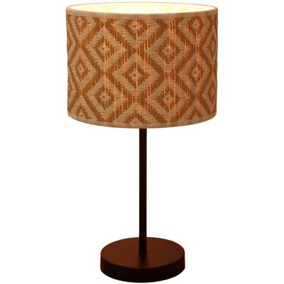 Inny producent Navaris Lampa Stołowa Lampka Nocna Vintage Boho Klosz Beżowa E27 45x25 cm Inny producent Navaris Lampa Stołowa Lampka Nocna Vintage Boho Klosz Beżowa E27 45x25 cm