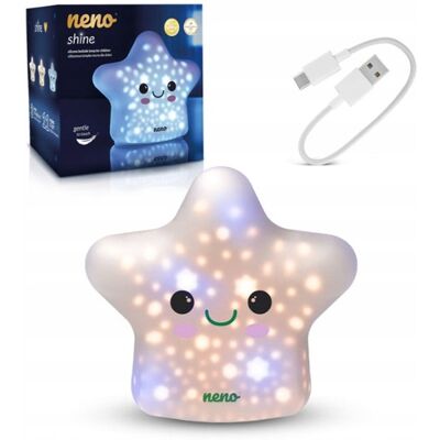 NENO SHINE SILIKONOWA LAMPKA NOCNA LED DLA DZIECI W KSZTAŁCIE GWIAZDKI NENO SHINE SILIKONOWA LAMPKA NOCNA LED DLA DZIECI W KSZTAŁCIE GWIAZDKI