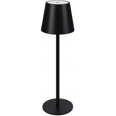 Other NETTLIFE Bezprzewodowa lampka nocna LED 2600mAh, ładowalna lampa stołowa zewnętrzna, dotykowa, czarna, z USB Other NETTLIFE Bezprzewodowa lampka nocna LED 2600mAh, ładowalna lampa stołowa zewnętrzna, dotykowa, czarna, z USB