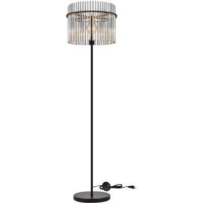 Other NETTLIFE czarna lampa podłogowa z kloszem szklanym – lampa podłogowa E27 z włącznikiem nożnym, styl nowoczesny (żarówka nie jest dołączona) Other NETTLIFE czarna lampa podłogowa z kloszem szklanym – lampa podłogowa E27 z włącznikiem nożnym, styl nowoczesny (żarówka nie jest dołączona)