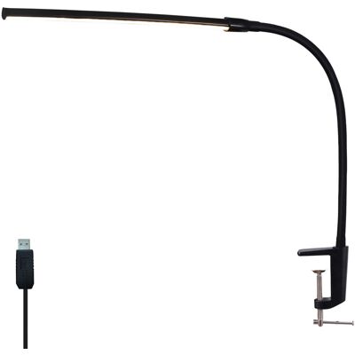 Other NETTLIFE Lampa biurkowa LED Czarny zacisk 3 kolory 5 poziomów jasności Lampa dzienna USB 5W Elastyczna ochrona oczu Other NETTLIFE Lampa biurkowa LED Czarny zacisk 3 kolory 5 poziomów jasności Lampa dzienna USB 5W Elastyczna ochrona oczu