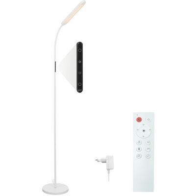 NETTLIFE Lampa podłogowa LED do salonu Ściemnialna biała lampa podłogowa 11w 360° Elastyczna sofa NETTLIFE Lampa podłogowa LED do salonu Ściemnialna biała lampa podłogowa 11w 360° Elastyczna sofa