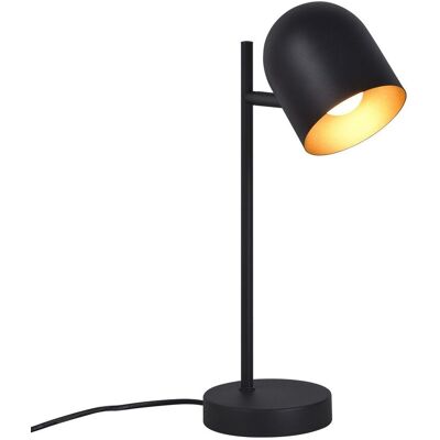 NETTLIFE Lampa stołowa vintage retro lampka nocna przemysłowa lampa stołowa do salonu czarne złoto metal E14 bez żarówki NETTLIFE Lampa stołowa vintage retro lampka nocna przemysłowa lampa stołowa do salonu czarne złoto metal E14 bez żarówki