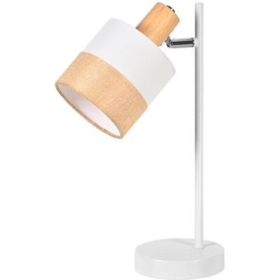 Other NETTLIFE lampa stołowa Vintage z drewna – lampka nocna z materiału z kablem E14, rustykalny, obrotowy uchwyt w stylu retro do sypialni lub biura (ża.. Other NETTLIFE lampa stołowa Vintage z drewna – lampka nocna z materiału z kablem E14, rustykalny, obrotowy uchwyt w stylu retro do sypialni lub biura (ża..