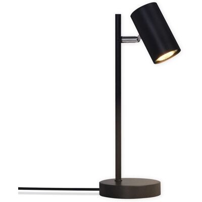 NETTLIFE lampka nocna czarna lampa stołowa salon obrotowa 350° GU10 metal biuro NETTLIFE lampka nocna czarna lampa stołowa salon obrotowa 350° GU10 metal biuro