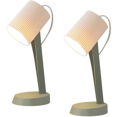 Other NETTLIFE Lampka nocna do salonu Lampa stołowa z kablem Zestaw 2 małych lamp 37,4 cm Zielona E14 Nowoczesne lampy stołowe Other NETTLIFE Lampka nocna do salonu Lampa stołowa z kablem Zestaw 2 małych lamp 37,4 cm Zielona E14 Nowoczesne lampy stołowe