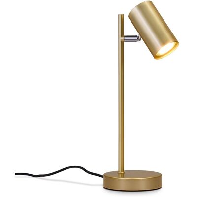 NETTLIFE lampka nocna lampa stołowa do salonu złota obrotowa 350° GU10 złote metalowe biurko NETTLIFE lampka nocna lampa stołowa do salonu złota obrotowa 350° GU10 złote metalowe biurko