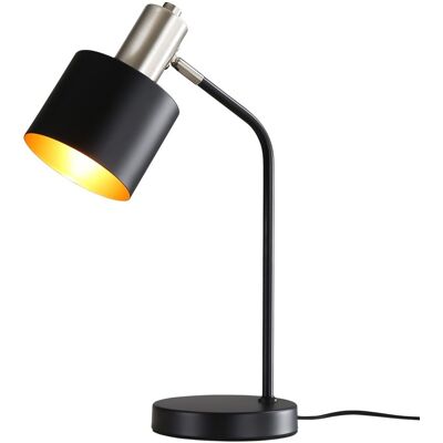 NETTLIFE Lampka nocna Vintage E27 Cable Black Gold Lampka biurkowa Obrotowa lampa do czytania NETTLIFE Lampka nocna Vintage E27 Cable Black Gold Lampka biurkowa Obrotowa lampa do czytania