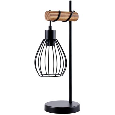 Other NETTLIFE Lampka stołowa drewniana w stylu vintage, z gniazdkiem E27, lampka stołowa, 1-ognia, lampka nocna, w stylu domku country (landhaus) Other NETTLIFE Lampka stołowa drewniana w stylu vintage, z gniazdkiem E27, lampka stołowa, 1-ognia, lampka nocna, w stylu domku country (landhaus)