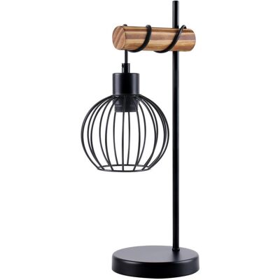 Other NETTLIFE Lampka stołowa drewniana w stylu vintage, z gniazdkiem E27, lampka stołowa o jednym ogniu, lampka nocna, w stylu landhaus (domkowym) Other NETTLIFE Lampka stołowa drewniana w stylu vintage, z gniazdkiem E27, lampka stołowa o jednym ogniu, lampka nocna, w stylu landhaus (domkowym)