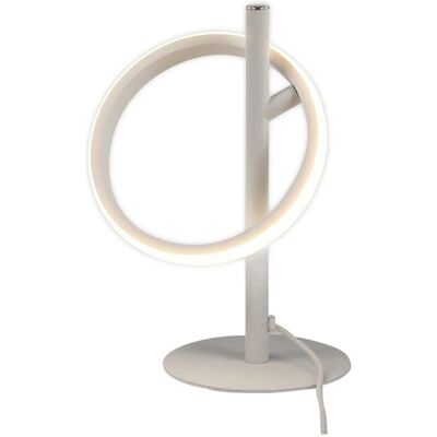 Other NETTLIFE Nowoczesna lampa Stołowa LED - Biały Kształt Pierścienia lampka Nocna Obrót Zdejmowane Pierścienie 13W 3000K Ciepła Biel Other NETTLIFE Nowoczesna lampa Stołowa LED - Biały Kształt Pierścienia lampka Nocna Obrót Zdejmowane Pierścienie 13W 3000K Ciepła Biel
