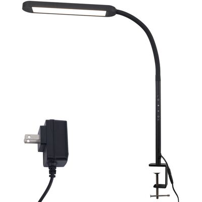 Other NETTLIFE Ściemnialna lampa biurkowa LED z zaciskiem, czarna, 5 kolorów i 5 poziomów jasności, 11 W, elastyczna ochrona oczu Other NETTLIFE Ściemnialna lampa biurkowa LED z zaciskiem, czarna, 5 kolorów i 5 poziomów jasności, 11 W, elastyczna ochrona oczu