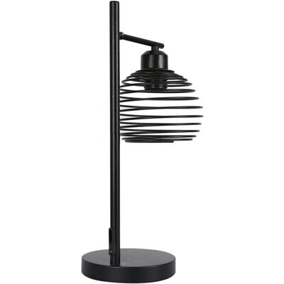 NETTLIFE Vintage Lampa Stołowa Lampka Nocna E27 - Czarna Sypialnia Industrialna Metalowa Lampa Stołowa Max. Retro lampa biurkowa o mocy 40 W NETTLIFE Vintage Lampa Stołowa Lampka Nocna E27 - Czarna Sypialnia Industrialna Metalowa Lampa Stołowa Max. Retro lampa biurkowa o mocy 40 W