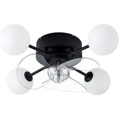 NETTLIFE Wentylator Sufitowy G9 Cichy, Pilot, 6 Prędkości, Timer, Lampa do Sypialni i Jadalni (Bez Żarówki) NETTLIFE Wentylator Sufitowy G9 Cichy, Pilot, 6 Prędkości, Timer, Lampa do Sypialni i Jadalni (Bez Żarówki)