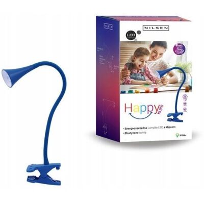 INQ NILSEN LAMPKA BIURKOWA Z KLIPSEM LED 2,5W NIEBIESK INQ NILSEN LAMPKA BIURKOWA Z KLIPSEM LED 2,5W NIEBIESK
