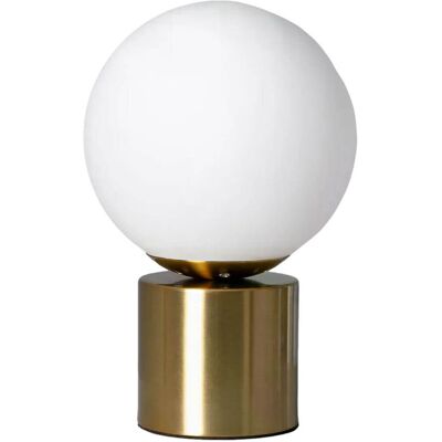Inny producent Nocna lampa szklana Milano ABR-LSG-E27 Abruzzo na szafkę kula złoty Inny producent Nocna lampa szklana Milano ABR-LSG-E27 Abruzzo na szafkę kula złoty