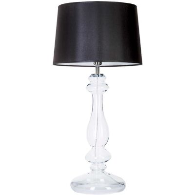 Nocna LAMPKA stojąca VERSAILLES L204061247 4Concepts abażurowa LAMPA stołowa czarna przezroczysta Nocna LAMPKA stojąca VERSAILLES L204061247 4Concepts abażurowa LAMPA stołowa czarna przezroczysta
