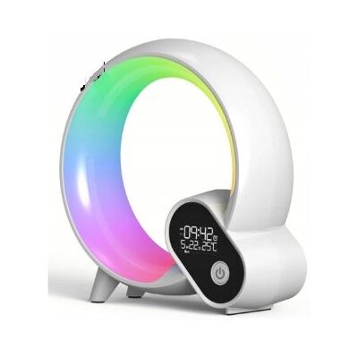 Inny producent Nowoczesna inteligentna lampka LED z głośnikiem Bluetooth biały Inny producent Nowoczesna inteligentna lampka LED z głośnikiem Bluetooth biały