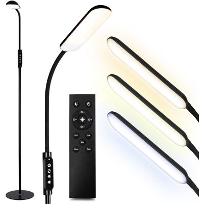 Ledtechnics NOWOCZESNA LAMPA 12W stojąca LED z szerokim kloszem + pilot Ledtechnics NOWOCZESNA LAMPA 12W stojąca LED z szerokim kloszem + pilot