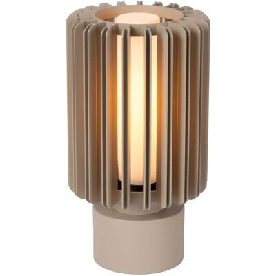 Lucide Nowoczesna lampa na stół Lambres 45510/01/41 do salonu beżowa Lucide Nowoczesna lampa na stół Lambres 45510/01/41 do salonu beżowa