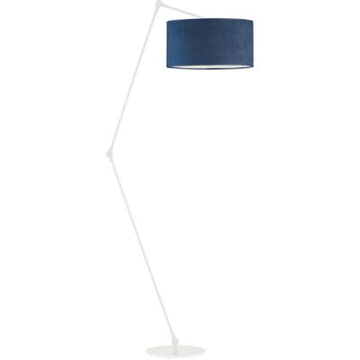 LYSNE Nowoczesna Lampa Podłogowa Bari Velur, Granatowy LYSNE Nowoczesna Lampa Podłogowa Bari Velur, Granatowy
