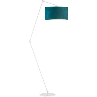 LYSNE Nowoczesna Lampa Podłogowa Bari Velur, Zieleń Butelkowa LYSNE Nowoczesna Lampa Podłogowa Bari Velur, Zieleń Butelkowa