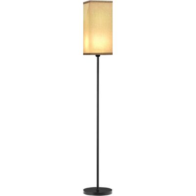 Homcom Nowoczesna lampa podłogowa z abażurem, włącznik nożny, salon Homcom Nowoczesna lampa podłogowa z abażurem, włącznik nożny, salon
