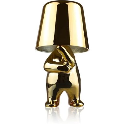 Interlook Nowoczesna lampa stołowa z dotykową obsługą Lampka nocna z wbudowanym akumulatorem HJA23-G-GOLD Interlook Nowoczesna lampa stołowa z dotykową obsługą Lampka nocna z wbudowanym akumulatorem HJA23-G-GOLD