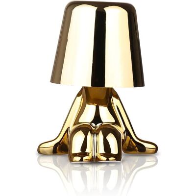 Interlook Nowoczesna lampa stołowa z dotykową obsługą Lampka nocna z wbudowanym akumulatorem HJA23-H-GOLD Interlook Nowoczesna lampa stołowa z dotykową obsługą Lampka nocna z wbudowanym akumulatorem HJA23-H-GOLD